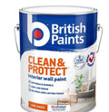 British Paints Clean And Protect White Low Sheen - 10L